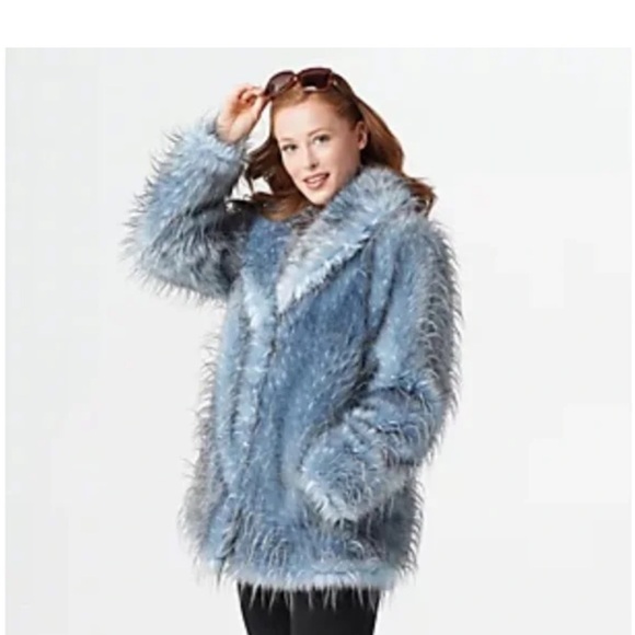 NWOT Dennis Basso Madison Avenue Tipped Fox Faux Fur - Picture 3 of 11